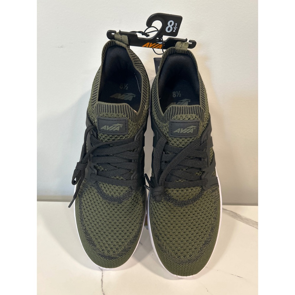 Avia‎ Quickflash Mens Olive Green Black Athletic Running Shoes 8.5 Walking
